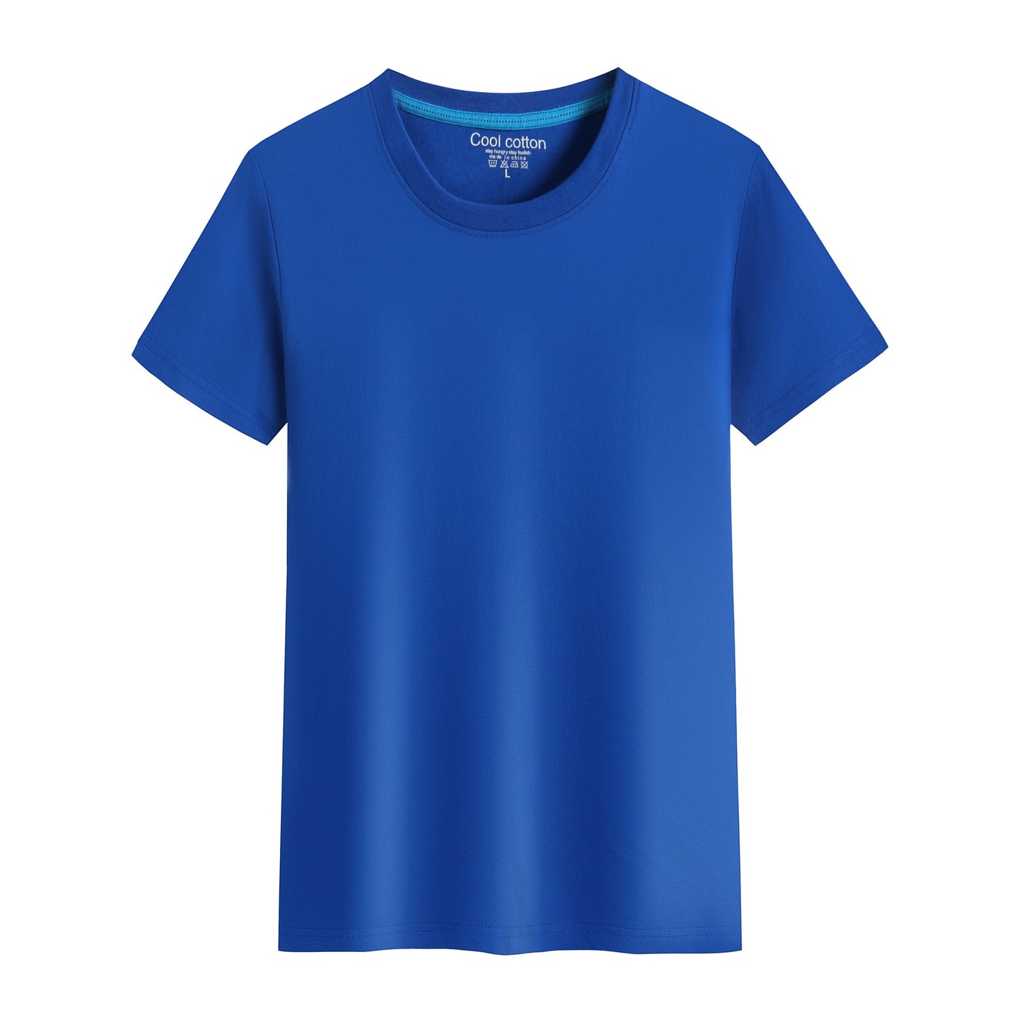 brandneue Baumwolle Herren T-Shirt reine Farbe