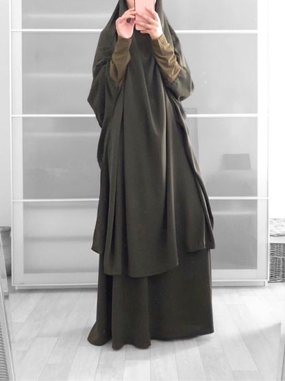 Hooded Muslim Women Hijab Dress Prayer Garment