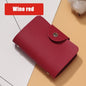 24 Slots Bits Card holder Bag simple solid color bag case women men credit id organizer leather card holder wallet