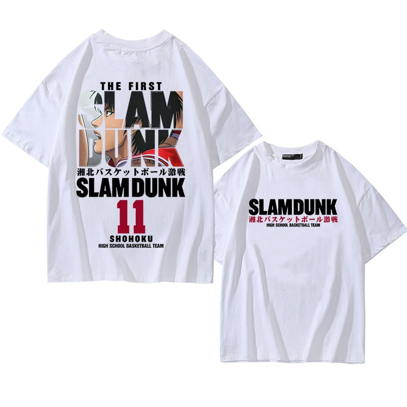 Anime Slam Dunk T-Shirt for Men Sakuragi Hanamichi Kaede Rukawa