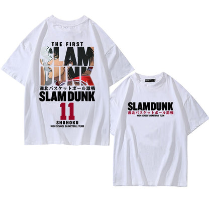 Anime Slam Dunk T-Shirt für Männer Sakuragi Hanamichi Kaede Rukawa