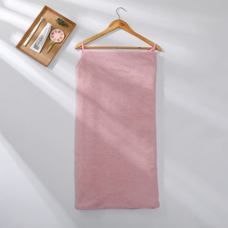 Portable Microfiber Bathrobe Woman Shower Female Soft Bath Towel for Adults for Home Textiles Bath and Sauna Towels Bathroom