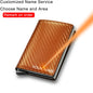 Carbon Fiber Rfid Card Holder Men Wallets Money Bag Zipper Purse Small Leather Mini Slim Wallets Vallet Carteira Masculina