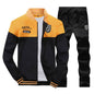 Tracksuits Men Polyester Sweatshirt Sport Fleece 2023 Gyms Spring Jacket + Pants Casual Men's Track Suit Sportswear Fitness