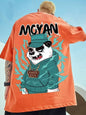 Kawaii Vintage Anime panda Print T Shirt Funny Men Summer