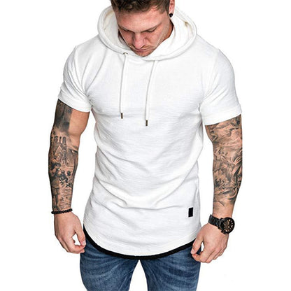 brand new men's hoodies sweatshirts short sleeve men's hoodies sweatshirt casual solid color