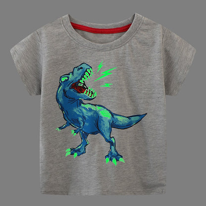 Sommer Neue Mode Kinder Luminous Dinosaurier Shark Cartoon