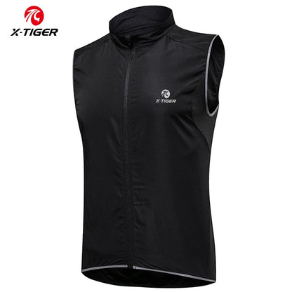 Radfahren Weste Winddicht Fahrrad Weste Schwarz MTB Lauf Windjacke westen Outdoor Sport Wind