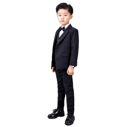 Black suit for kids boy suit flower girl suit wedding show