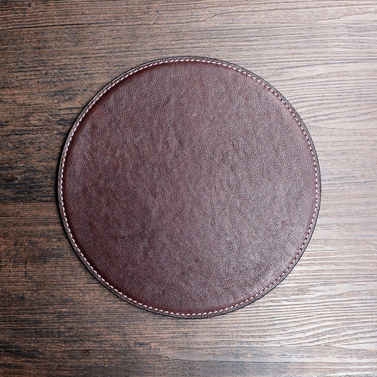Thickened cowhide table mat