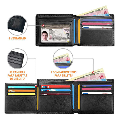 Antimagnetic thin wallet for men special carbon fiber dollar wallet with multiple card slots