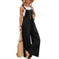 Women's clothing hot selling solid color casual pants bib pants (CJ)