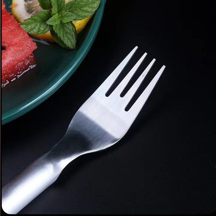 2-in-1 Watermelon Fork Cutter Multi-purpose Stainless Steel Watermelon Cutter Kitchen Fruit Cutting Fork Fruit Divider Kitchen Helper