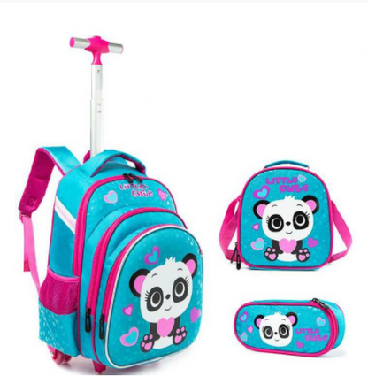 Three-piece trolley bag for elementary school students