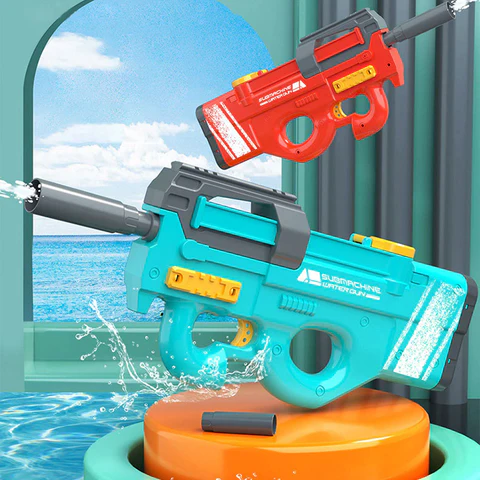 Neue P90 Elektrische Wasserpistole High-Tech Kinder Spielzeug Outdoor Strand Pool Große Kapazität Sommer Gel Strahlen Wasser Pistole für Erwachsene