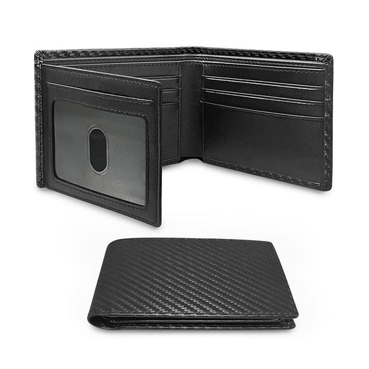 Antimagnetic thin wallet for men special carbon fiber dollar wallet with multiple card slots