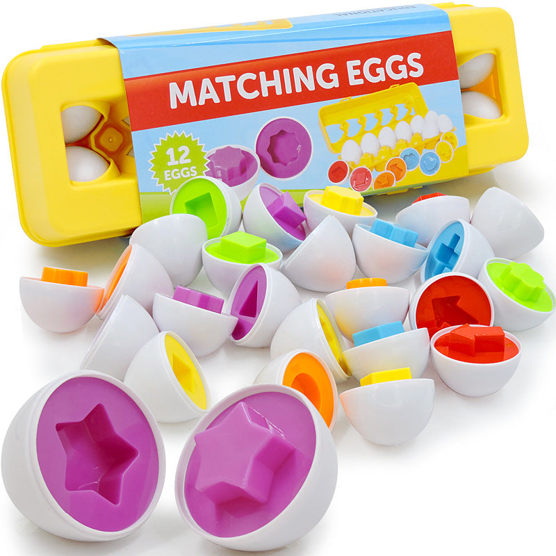 Baby Learning Educational Toys Intelligent Egg Toy Games Shape Matching Sorter Toys Montessori Eggs Toys For Children Kids