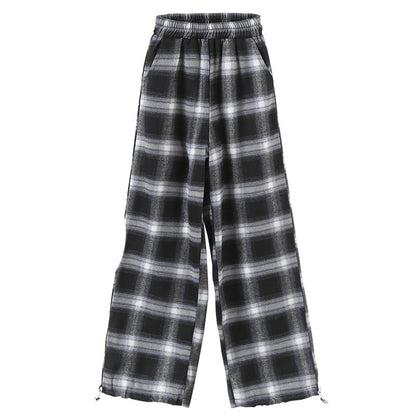 Western style girls suits Korean children's clothing trendy plaid pants big kids