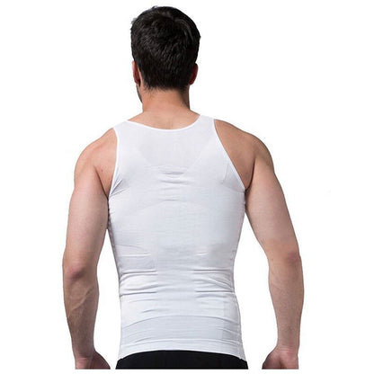 Men's Tight Fitting Body Shaper Tank Top Corset