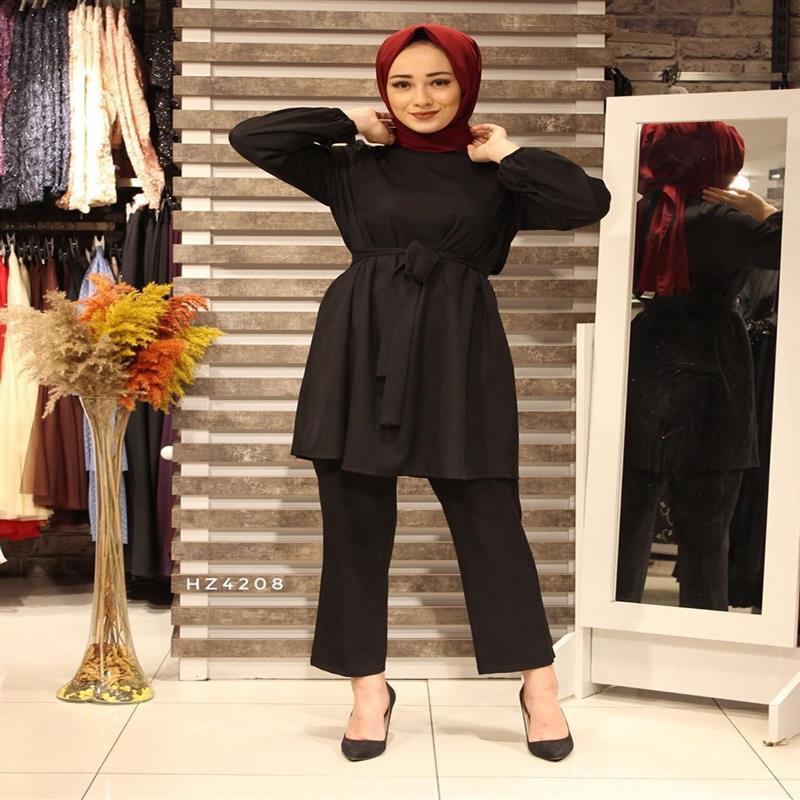 Mubarek Zweiteilige muslimische Sets Abaya Türkei Hijab Kleid Kaftan