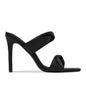 Summer New Large Size Women Casual Simple Square Toe Stiletto Heel Slippers