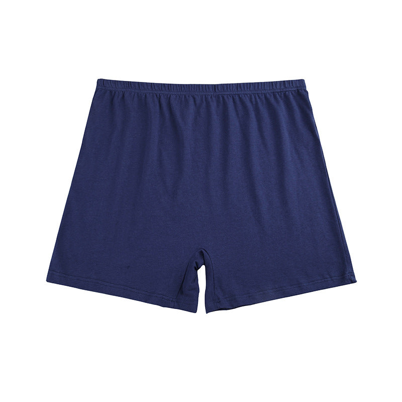 Men's Plus Size High Waist Cotton Boxer Shorts