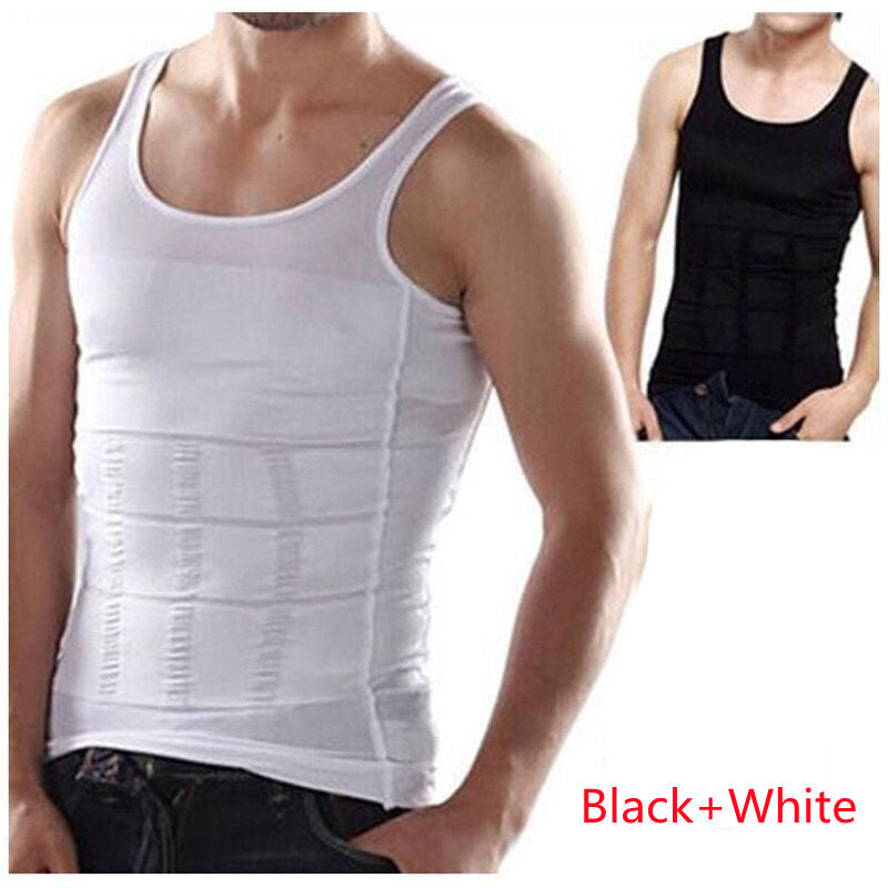 Men's Tight Fitting Body Shaper Tank Top Corset