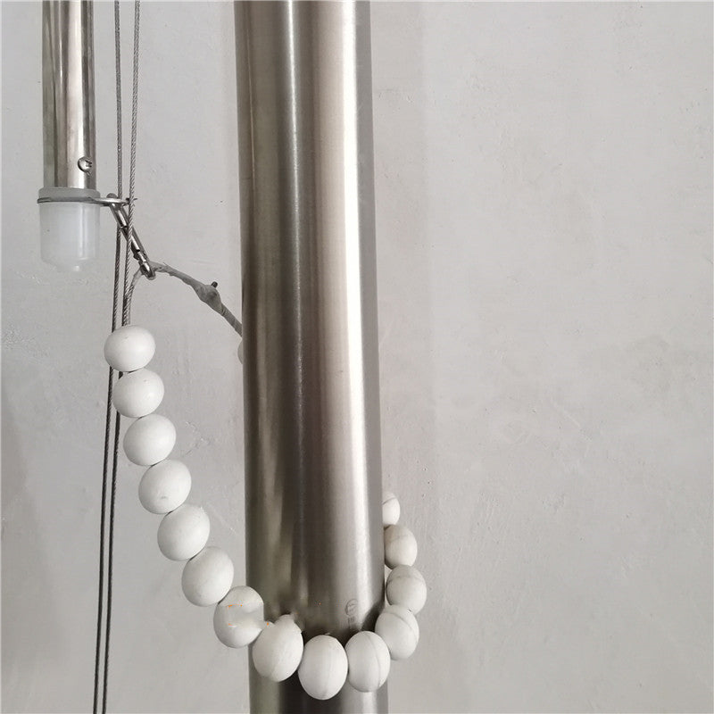 Outdoor stainless steel flagpole guide Buddha bead accessories windproof necklace
