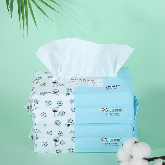 Removable Soft Cotton Sanitary Napkins Disposable Face Cloth
