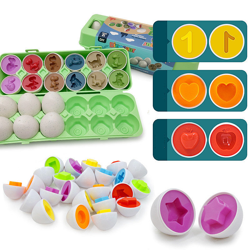 Baby Learning Educational Toys Intelligent Egg Toy Games Shape Matching Sorter Toys Montessori Eggs Toys For Children Kids