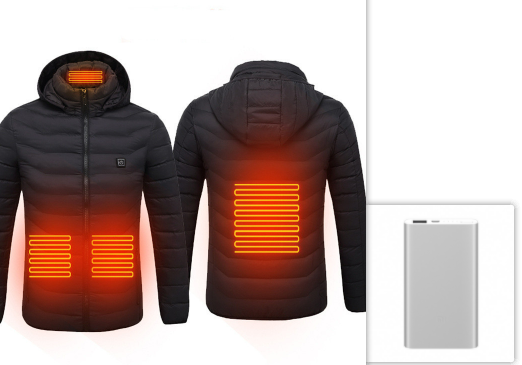 New Heated Jacket Coat USB Electric Jacket Cotton Coat Heating Thermal Clothing Heating Vest Men's Clothing Winter