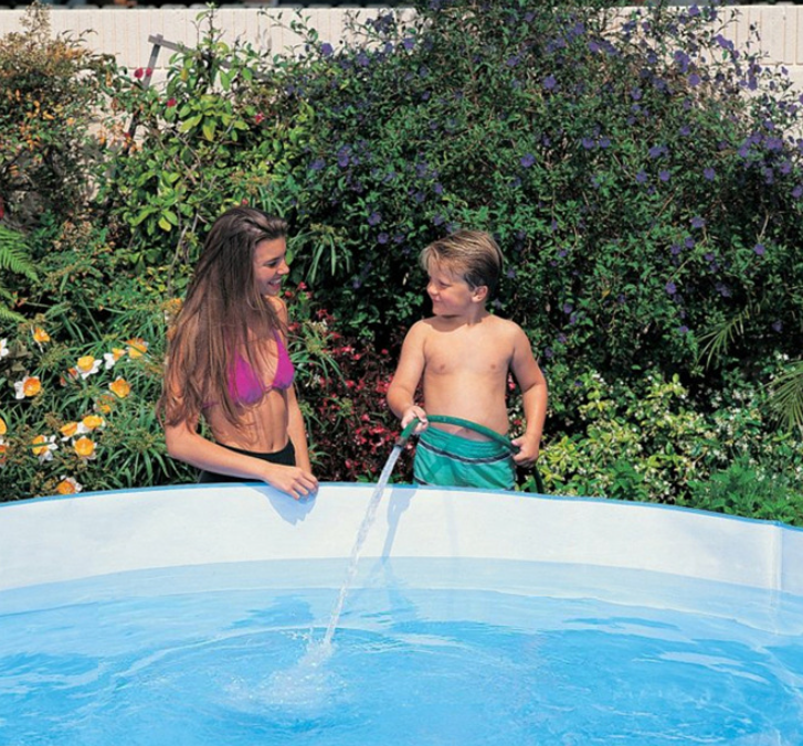 Hard adhesive outdoor swimming pool