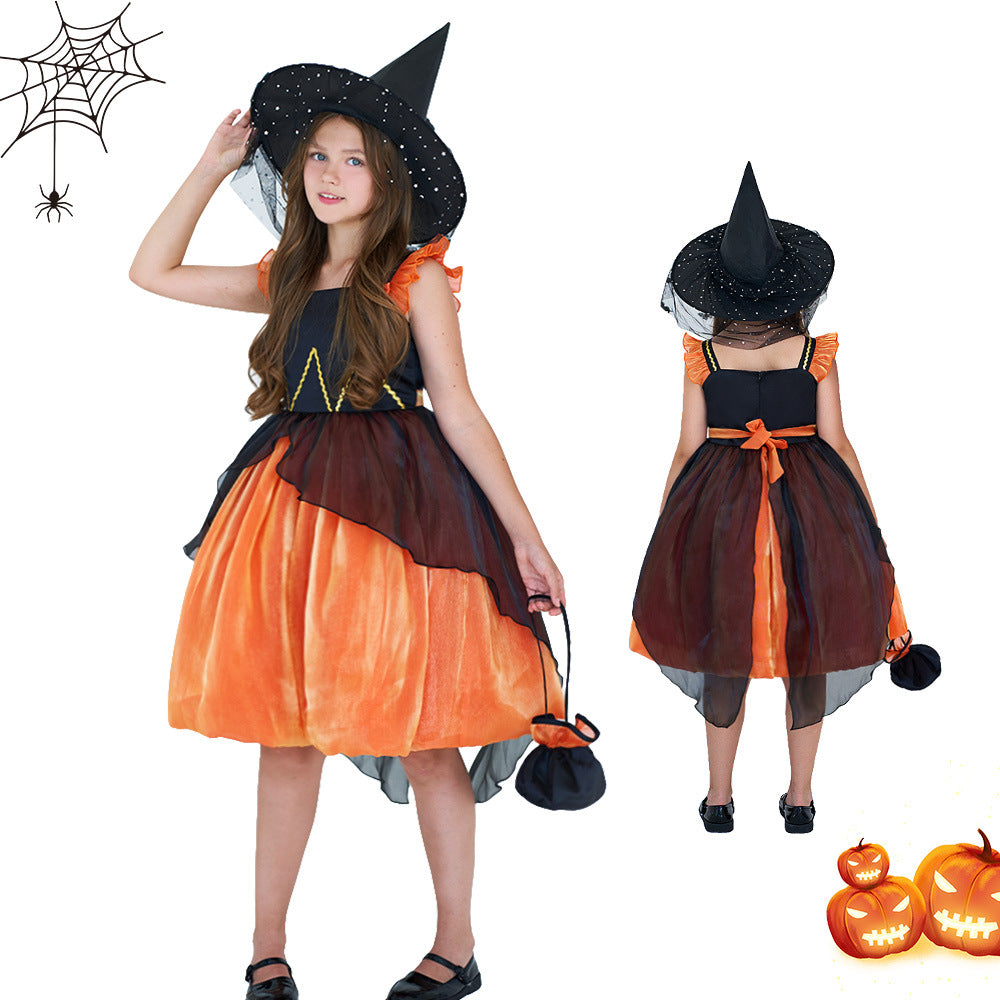 Halloween witch performance costume princess dress