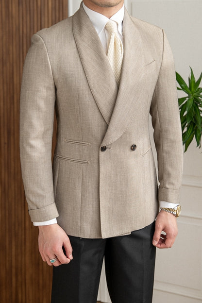 Double Breasted Tuxedo Suit Jacket for Men