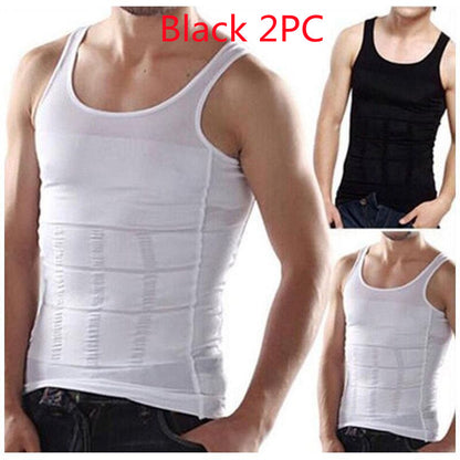 Eng anliegendes Body Shaper Tank-Top-Korsett für Herren