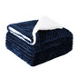 Thickened flannel lambswool composite double blanket leisure blanket gift blanket