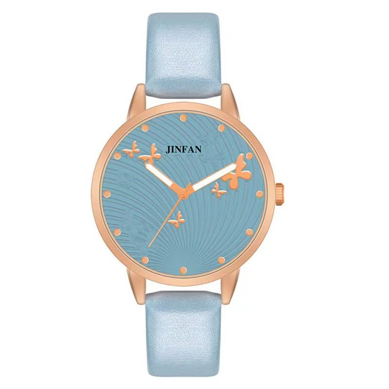 Student Sweet Butterfly Macron All-match Fashion Quartz Wrist Watch