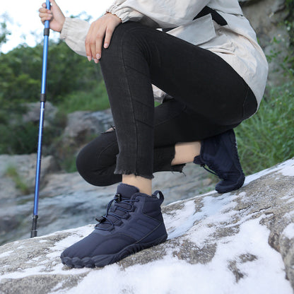 Outdoor Sport Baumwolle Schuhe Für Männer Und Frauen Winter Warme Slip-on Stiefel Tragen-beständig Anti-ski Verdickt schuhe Paar