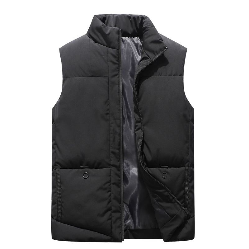 Autumn men's casual cotton vest warm