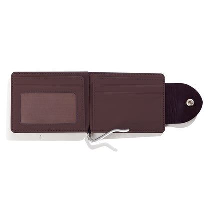 Leather wallet short fashionable men's wallet