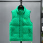 Embroidered Cotton Vest Men Winter Men New Stand Collar Cotton Vest Cotton Workwear