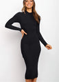New Style Women's Suits Sweater Dresses Solid Color Backless Bow Tight Fitting (CJ)