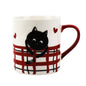 Schwarze Katze Tasse Kaffeetasse Frühstückstasse