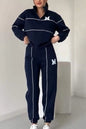 Zweiteilige Damen-Outfits, Lounge-Pullover ohne Kapuze, Sweatshirt, Sweatsuit-Sets, Sweatshirt, Baggy, modische Jogginghose mit Taschen