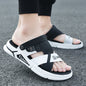 Waterproof leather sandals for men