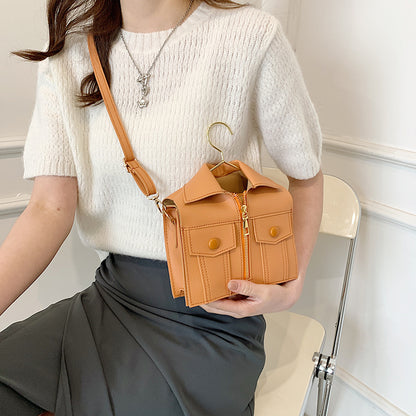 Summer new three-dimensional jacket clothing shoulder bag small square bag