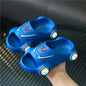 Children Luminous Slippers Cartoon Car Sandals Kids Sandals Anti Slip Boys Girls Luminous Slippers Summer Beach Shoes