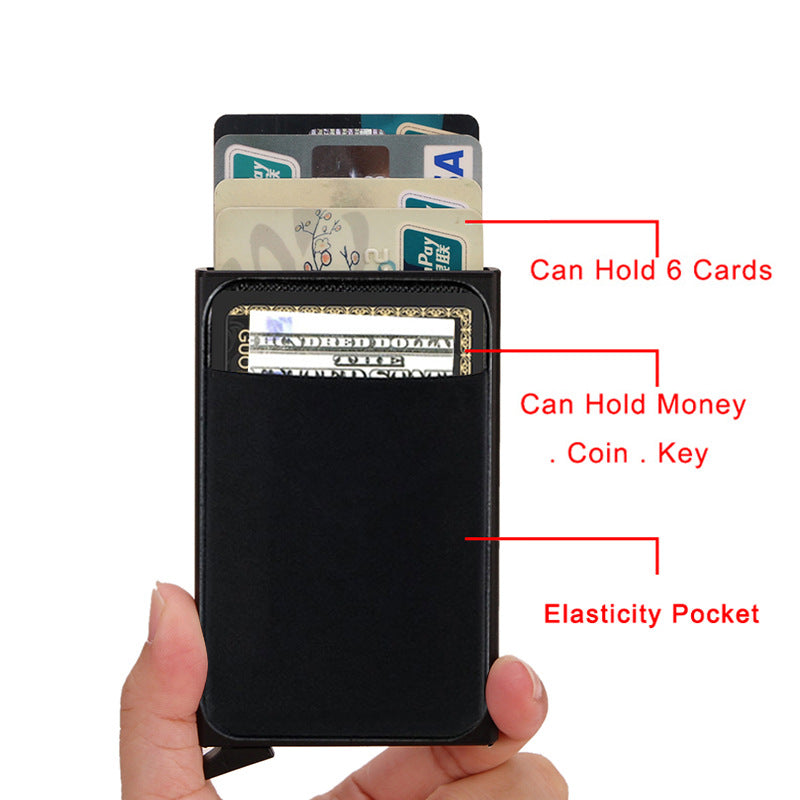 Smart Wallet mit Kreditkartenetui aus Metall