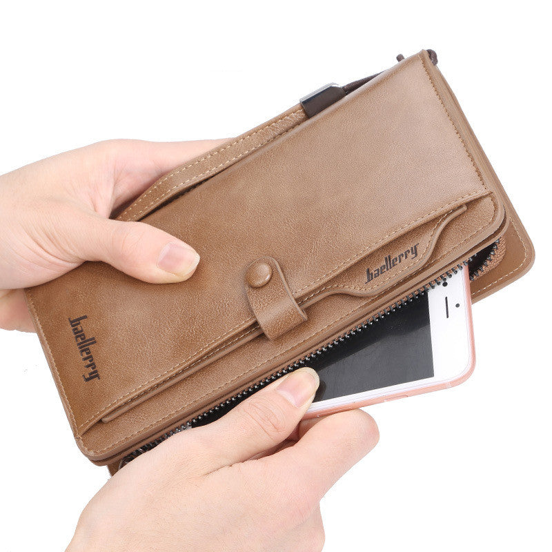 Retro multifunction cell phone bags wallet for men