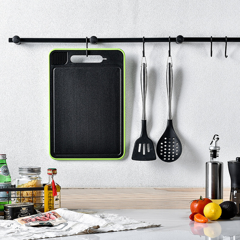 Double-sided cutting board with defrost function Cutting board Kitchen grinding board with knife sharpener